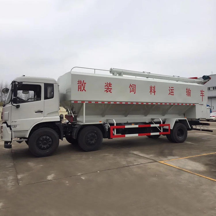 （国六）东风天锦18吨散装饲料运输车_国六饲料车报价15271321777